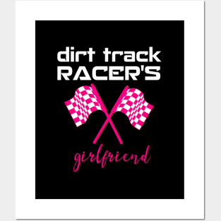 Dirt Track Racing Girlfriend Racetrack Gear Stock Car Racing Posters and Art